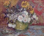 Vincent Van Gogh Stilleben mit Rosen und Sonnenblumen France oil painting artist